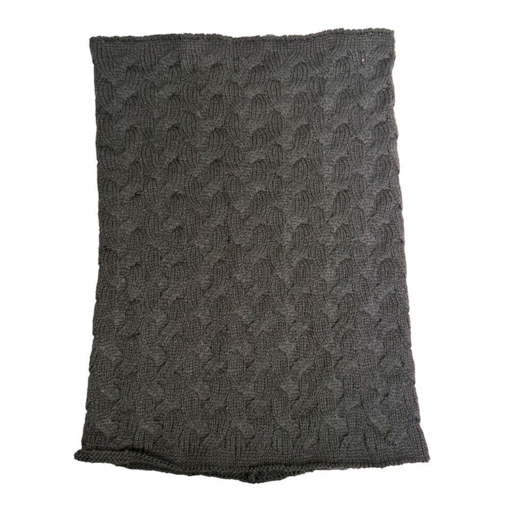 Kangol Bubble Cable Snood Black Knit Cableknit One Size NEW with Tags